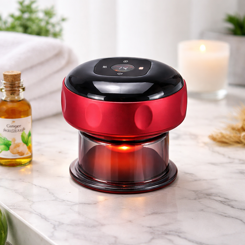 Masajeador Electrico Ventosa Con Aceite: Alivia dolor y mejora circulación